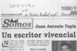 Un Escritor vivencial