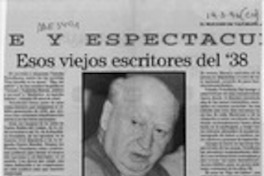 Esos viejos escritores del 38  [artículo] Marco Herrera.