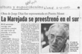 La marejada se preestrenó en el sur  [artículo] Leopoldo Pulgar I.