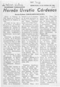 Hernán Urrutia Cárdenas  [artículo] Carlos René Ibacache I.