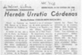 Hernán Urrutia Cárdenas  [artículo] Carlos René Ibacache I.