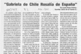 Gabriela de Chile, Rosalía de España