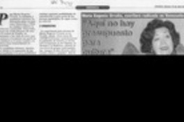 "Aquí no hay presupuesto para cultura"  [artículo].