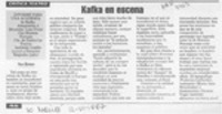 Kafka en escena  [artículo] Hans Ehrmann.
