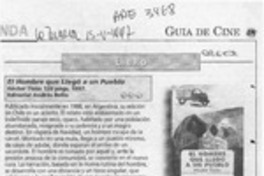 El hombre que llegó a un pueblo  [artículo] Andrés Gómez.