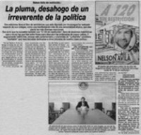 La pluma, desahogo de un irreverente de la política