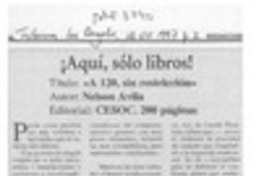 Aquí sólo libros!  [artículo] Jorge Abasolo Aravena.