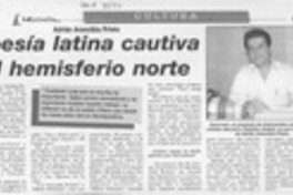 Poesía latina cautiva al hemisferio norte  [artículo].