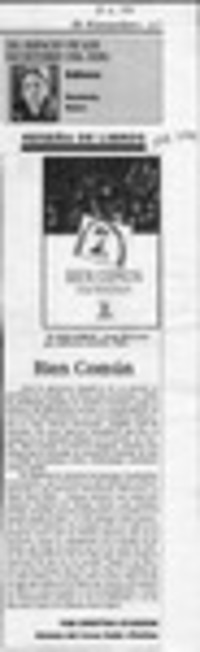 Bien común  [artículo] Cristina Oyarzún.