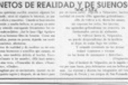 "Sonetos de realidad y de sueños"  [artículo].