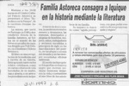 Familia Astoreca consagra a Iquique en la historia mediante la literatura  [artículo].