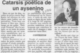 Catarsis poética de un aysenino  [artículo].