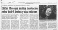 Editan libro que analiza la relación entre André Breton y dos chilenos  [artículo] Daniel Osorio.