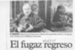 El fugaz regreso de Waldo Rojas  [artículo] Angélica Rivera.