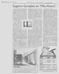 Eugenio González en "Más afuera"