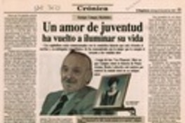 Un Amor de juventud ha vuelto a iluminar su vida