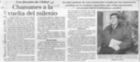Chamanes a al vuelta del milenio  [artículo].