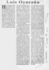 Luis Oyarzún  [artículo].