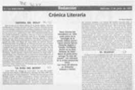 Crónica literaria  [artículo] Ramón Riquelme.