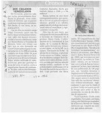 Dos chilenos-venezolanos  [artículo] Carlos René Ibacache I.