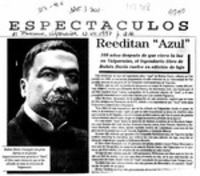 Reeditan "Azul"  [artículo].