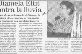 Diamela Eltit contra la lluvia  [artículo].