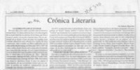 Crónica literaria  [artículo] Ramón Riquelme.