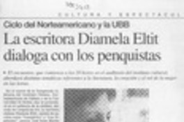 La Escritora Diamela Eltit dialoga con los penquistas  [artículo].