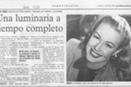 Una Luminaria a tiempo completo  [artículo].