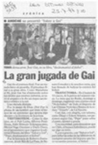 La gran jugada de Gai  [artículo].
