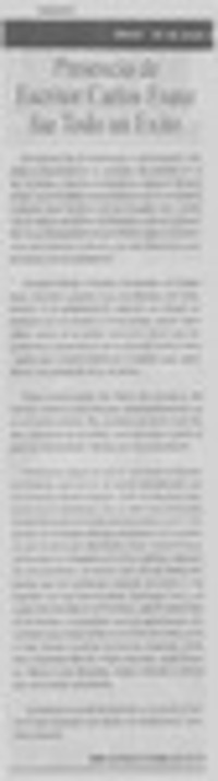 Presencia de escritor Carlos Franz fue todo un éxito