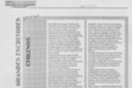 Grandes escritores chilenos