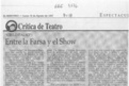 Entre la farsa y el show  [artículo] Carola Oyarzún L.