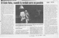 El cielo falso, cuando la verdad corre en paralelo  [artículo] Leopoldo Pulgar I.