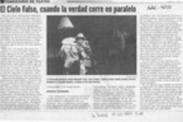 El cielo falso, cuando la verdad corre en paralelo  [artículo] Leopoldo Pulgar I.