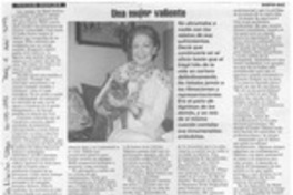 Una mujer valiente  [artículo] Martín Ruiz.