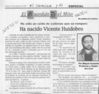 Ha nacido Vicente Huidobro
