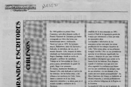 Grandes escritores chilenos