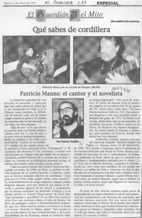 Patricio Manns, el cantor y el novelista