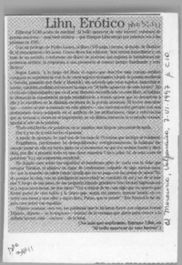 Lihn, erótico  [artículo].