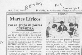 Martes líricos  [artículo].