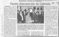 Faceta desconocida de Gabriela  [artículo].