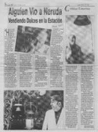 Alguien vio a Neruda vendiendo dulces en la estación  [artículo] Mario Banic Illanes.