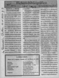 Manuel J. Ortiz en San Ignacio  [artículo] Carlos René Ibacache I.