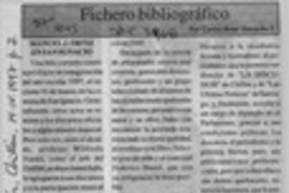 Manuel J. Ortiz en San Ignacio  [artículo] Carlos René Ibacache I.