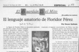 El lenguaje amatorio de Floridor Pérez
