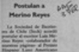 Postulan a Merino Reyes  [artículo].