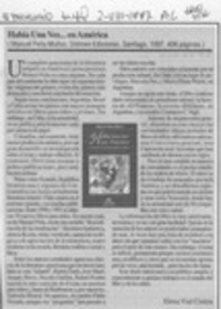 Había una vez -- en América  [artículo] Elena Vial Correa.