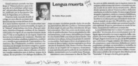 Lengua muerta  [artículo] Rubén Moore Jeraldo.