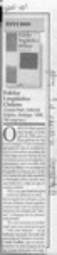 Folclor lingüístico chileno  [artículo].